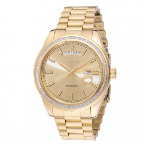 ectq06784_vni_0 jpg - Relógio Masculino Invicta Elite Diamond com 0.41 Quilates de Diamantes, 44mm, Dourado 48760 -<p>Este belo relógio Invicta Elite Diamond possui um movimento de quartzo preciso, além de 0.41 quilates de diamantes, todos envolvidos por uma deslumbrante caixa dourada. Seu mostrad</p>