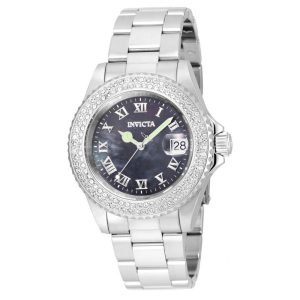 ectq11712_gz_vni_0 jpg - Relógio Feminino Invicta Angel com Mostrador de Madrepérola 40mm, Caixa de Aço ZG21711 -<p>Este impressionante relógio feminino Invicta Angel apresenta um movimento preciso de quartzo e uma caixa de aço. Seu mostrador preto de madrepérola é protegido por um cristal miner</p>