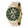 ectq131813_mt_vni_0 jpg - Relógio TechnoMarine Ocean Quantum Masculino 44mm, Dourado TM318131 -Este incrível relógio TechnoMarine da coleção Quantum oferece um movimento preciso de Quartzo, com uma incrível caixa dourada. O mostrador exibe um tom verde oliva, feito de metal&