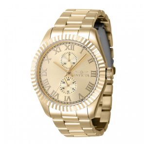 ectq13474_vni_0 jpg - Relógio Masculino Invicta Specialty 43mm Dourado 47431 -<p>Desperte a sua elegância com o Relógio Masculino Invicta Specialty 43mm Dourado 47431. Este relógio sofisticado apresenta um mostrador em tom dourado e caixa de aço dourada, combin</p>