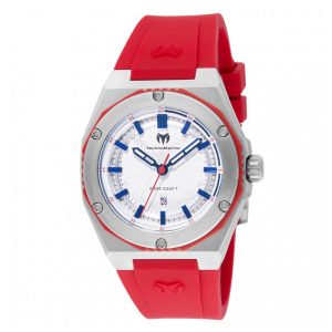 ectq150614_mt_vni_0 jpg - Relógio Feminino TechnoMarine Coral Coral Legacy 36mm, Vermelho TM416051 -<p>Este belíssimo relógio TechnoMarine Coral Legacy possui um movimento preciso de quartzo, em um estojo de aço vermelho. Seu mostrador exibe uma cor prateada, feito de metal protegid</p>