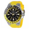ectq18963_gz_vni_0 jpg - Relógio Masculino Invicta Aviator 52mm Amarelo ZG36981 -Este belíssimo relógio Invicta Aviator contém um preciso movimento de quartzo, além de um estojo de aço. Seu mostrador exibe um elegante tom preto de metal protegido por um cristal