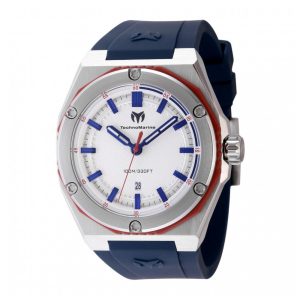 ectq190614_mt_vni_0 jpg - Relógio Masculino TechnoMarine Coral Legacy 45mm, Azul TM416091 -<p>Este belo relógio TechnoMarine Coral Legacy possui um movimento preciso de Quartzo, além de um estojo em aço vermelho. Seu mostrador exibe uma cor prateada em metal protegido por u</p>