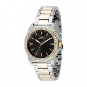 ectq21194_vni_0 jpg - Relógio Feminino Invicta Speedway 34mm, Dourado, Aço 49112 -<p>Este belo relógio Invicta Speedway contém um movimento de quartzo preciso, além de uma caixa de aço dourada. Seu mostrador exibe um elegante tom preto de latão protegido por um cri</p>