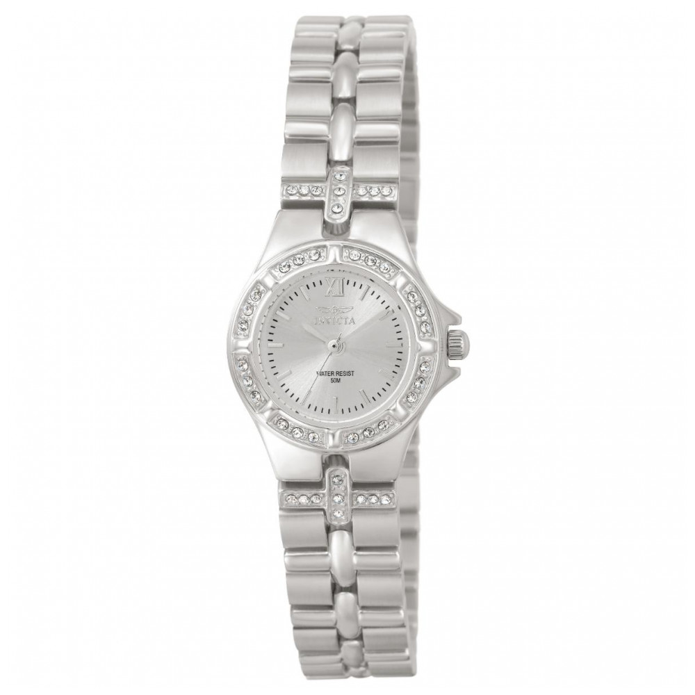 ectq2310_vni_0 jpg - Relógio Feminino Invicta Wildflower Swiss Ronda 763 Caliber 21,5mm, Aço 0132 -Encante se com o Relógio Feminino Invicta Wildflower Swiss Ronda 763 Caliber Com design elegante e feminino, possui mostrador prateado em metal, caixa de 21,5mm em aço, funcionalid
