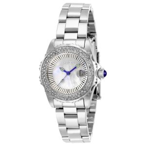 ectq24482_vni_0 jpg - Relógio Feminino Invicta Angel Suíço Ronda 585 com Mostrador Madre Pérola 30mm, Aço 28442 -<p>Este cativante relógio Invicta da coleção Angel é alimentado por um preciso movimento Quartzo, com uma caixa de aço. Seu mostrador é decorado por um elegante mostrador branco de ma</p>