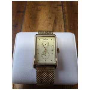 ectq26864_vni_1 jpeg - Relógio dos homens vintage 40 mm. Ouro 46862 -<p>Este relógio Invicta da Coleção Vintage é alimentado por um movimento preciso, com uma caixa de ouro Seu rosto é decorado por um dourado de ouro, protegido por um cristal de fusão&</p>