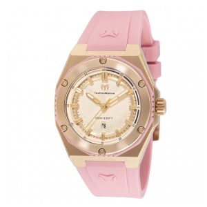 ectq280614_mt_vni_0 jpg - Relógio Feminino TechnoMarine Coral Coral Legacy 36mm, Rosa TM416082 -<p>Apresentamos o deslumbrante relógio TechnoMarine da coleção Coral Legacy, impulsionado por um preciso movimento de Quartzo, com uma caixa rosa e dourada. Seu mostrador é decorado p</p>