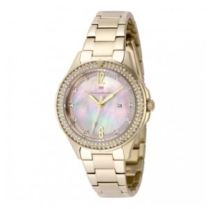 ectq300528_mt_vni_0 jpg - Relógio Feminino TechnoMarine Luna Tides com Mostrador Madrepérola 33mm, Dourado TM825003 -<p>Apresentamos o impressionante relógio TechnoMarine Luna Tides, que conta com um movimento Quartz preciso e uma caixa dourada. Seu mostrador de madrepérola é protegido por um crista</p>