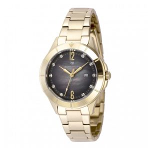 ectq300628_mt_vni_0 jpg - Relógio Feminino TechnoMarine Luna Tides com Mostrador Madrepérola 33mm, Dourado TM826003 -<p>Este belo relógio TechnoMarine Luna Tides contém um preciso movimento de quartzo, além de uma caixa dourada. Seu mostrador exibe uma combinação de branco, preto e madrepérola, prot</p>