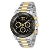 ectq34763_gz_vni_0 jpg - Relógio Masculino Invicta Speedway 39,5mm em Aço e Dourado ZG36743 -Este belo relógio Invicta Speedway contém um movimento de Quartzo preciso, além de uma caixa em aço dourado, preto e de aço. Seu mostrador exibe uma esfera preta em metal protegida