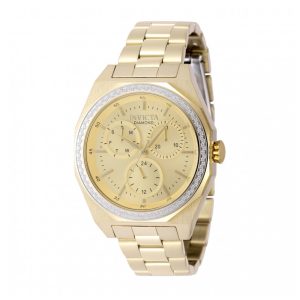 ectq38784_vni_0 jpg - Relógio Invicta Elite Diamond com 0,41 Quilates de Diamantes, Mostrador de Madrepérola, 38mm, Dourado 48783 -<p>Apresentamos o belíssimo relógio Invicta Elite Diamond, equipado com um preciso movimento de quartzo e 0,46 quilates de diamantes, abrigados em uma deslumbrante caixa dourada. Seu&</p>