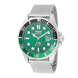 ectq47174_vni_0 jpg - Relógio Masculino Invicta Pro Diver Curve 43mm Aço 47174 -<p>Desperte o aventureiro em você com o Relógio Masculino Invicta Pro Diver Curve. Com design arrojado e robusto, este relógio possui mostrador verde, caixa de aço de 43mm, luneta uni</p>