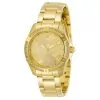 ectq48312_vni_0 jpg - Relógio Feminino Invicta Angel 34.5mm Dourado 21384 -Este impressionante relógio feminino da coleção Invicta Angel apresenta um movimento preciso de Quartzo, além de uma caixa dourada. Seu mostrador em metal dourado é protegido por u