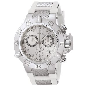 Relógio Masculino Invicta Subaqua Numa Aii Swiss Ronda Z60 Aço 50 mm Branco Estilo e Precisão