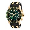 ectq4896_vni_0 jpg - Relógio Masculino Invicta Pro Diver 48mm, Dourado e Preto 6984 -Explore o estilo e sofisticação com o Relógio Masculino Invicta Pro Diver de 48mm. Com mostrador verde, caixa em aço dourado, material de mostrador em metal, função de bisel uni di
