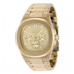ectq52584_gz_vni_0 jpg - Relógio Masculino Invicta Speedway 41mm, Dourado ZG48525 -<p>Este belo relógio Invicta Speedway contém um movimento preciso de quartzo, além de uma caixa dourada. Seu mostrador exibe uma cor dourada em latão protegida por um vidro mineral al</p>