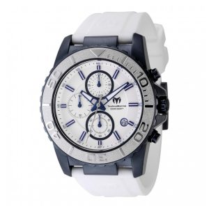 ectq600427_mt_vni_0 jpg - Relógio Masculino TechnoMarine Sea Grace 45mm Branco TM724006 -<p>Este incrível relógio TechnoMarine da coleção Grace oferece um movimento Quartz preciso, com uma caixa azul incrível. O mostrador exibe um mostrador de metal prateado protegido pel</p>