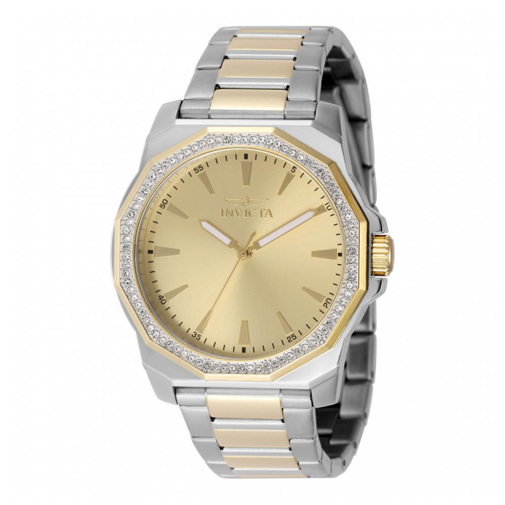 ectq60194_vni_0 jpg - Relógio Masculino Invicta Speedway 42mm Dourado com Pulseira de Aço Modelo 49106 -Este incrível relógio da coleção Speedway da Invicta oferece um movimento de quartzo preciso, com uma incrível caixa de aço dourado. O mostrador exibe uma elegante cor dourada em l