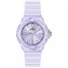 ectq60294_vni_0 jpg - Relógio Feminino Invicta Celestial 35mm, Transparente, Roxo 49206 -Este incrível relógio Invicta da coleção Celestial oferece um movimento Quartz preciso, com uma incrível caixa roxa. O mostrador exibe um mostrador roxo de latão protegido pelo nos