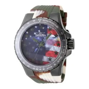 ectq65984_vni_0 jpg - Relógio Masculino Invicta Aviator Freedom Flyer 50mm, Camuflagem 48956 -<p>Este belo relógio masculino Invicta Aviator possui um movimento preciso de quartzo, além de uma caixa de metal cinza chumbo. Seu mostrador exibe uma combinação de cores vermelho, b</p>