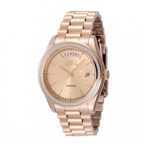 ectq66784_vni_0 jpg - Relógio Invicta Elite Diamond com 0,30 Quilates de Diamantes, Unissex, 38mm, Ouro Rosa 48766 -<p>Este belo relógio Invicta Elite Diamond contém um preciso movimento de quartzo, além de 0,36 quilates de diamantes, todos inseridos em uma deslumbrante caixa de ouro rosa. Seu most</p>