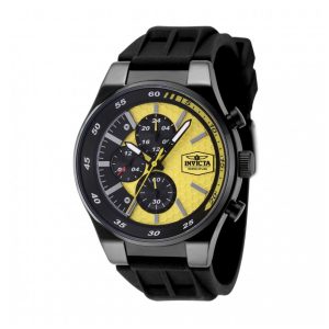 ectq67884_gz_vni_0 jpg - Relógio Masculino Invicta Invicta Racing 44mm Preto ZG48876 -<p>Este impressionante relógio masculino Invicta Racing apresenta um movimento preciso de quartzo, além de uma caixa preta. Seu mostrador amarelo em latão é protegido por um cristal m</p>
