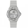ectq70294_vni_0 jpg - Relógio Feminino Invicta Celestial 35mm Transparente Cinza 49207 -Este incrível relógio Invicta da coleção Celestial oferece um movimento Quartzo preciso, com uma incrível caixa cinza. O mostrador exibe uma coroa de latão cinza protegida pelo nos