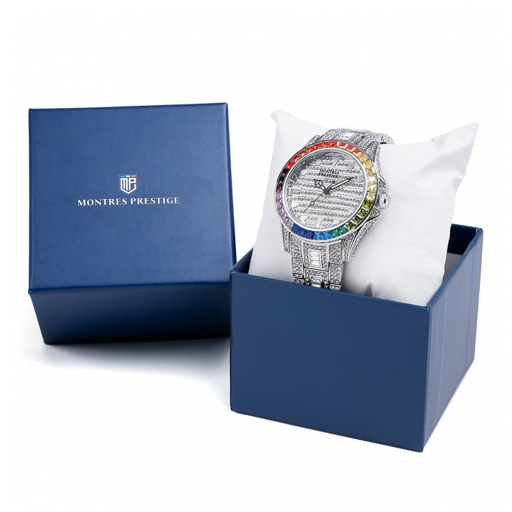 ectq7210_wpm_vni_1 jpg - Relógio Masculino Invicta Montres Prestige Eclat X 42mm em Aço MPW0127 -Encante se com o Relógio Masculino Montres Prestige Eclat X da Invicta. Com design elegante em aço, mostrador branco e detalhes em cristal, este relógio de 42mm é o acessório perfe