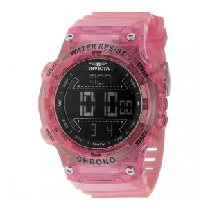 ectq74094_vni_0 jpg - Relógio Masculino Invicta Racing Digital 52mm, Transparente, Rosa 49047 -<p>Explore o estilo e a precisão com o Relógio Masculino Invicta Racing Digital. Com design moderno e inovador, este relógio possui mostrador preto, caixa de 52mm em plástico rosa e p</p>