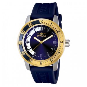 ectq74821_vni_0 jpg - Relógio Masculino Invicta Specialty 45mm, Azul 12847 -<p>Este impressionante relógio Invicta Specialty apresenta um movimento preciso de Quartzo, assim como uma caixa de aço dourado. Seu mostrador de metal é envolvido por um cristal Flam</p>