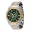 ectq74864_vni_0 jpg - Relógio Masculino Invicta Speedway Multifunction 42mm, Dourado, Aço 46847 -Aprimore seu estilo com o Relógio Masculino Invicta Speedway Multifunction. Com design elegante, possui mostrador verde em latão e caixa de 42mm em aço dourado. Além disso, conta c