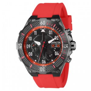 ectq79893_gz_vni_0 jpg - Relógio Masculino Invicta Aviator Ascend 50mm, Vermelho ZG39897 -<p>Este belo relógio masculino Invicta Aviator apresenta um movimento preciso de quartzo, além de um estojo de cor gunmetal. Seu mostrador exibe um dial preto e metálico protegido por</p>