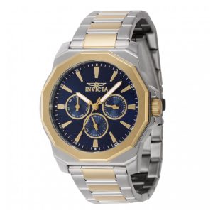 ectq84864_vni_0 jpg - Relógio Masculino Invicta Speedway Multifuncional 42mm, Dourado, Aço 46848 -<p>Desperte estilo e sofisticação com o Relógio Masculino Invicta Speedway Multifuncional. Com design elegante, este relógio de 42mm apresenta mostrador azul, caixa e pulseira em aço,</p>