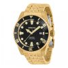 ectq85793_vni_0 jpg - Relógio Masculino Invicta Pro Diver Automático 44mm, Dourado 39758 -Explore as profundezas do estilo com o Relógio Masculino Invicta Pro Diver Automático. Com caixa de aço dourado de 44mm, mostrador preto em metal, luneta unidirecional e marcadores