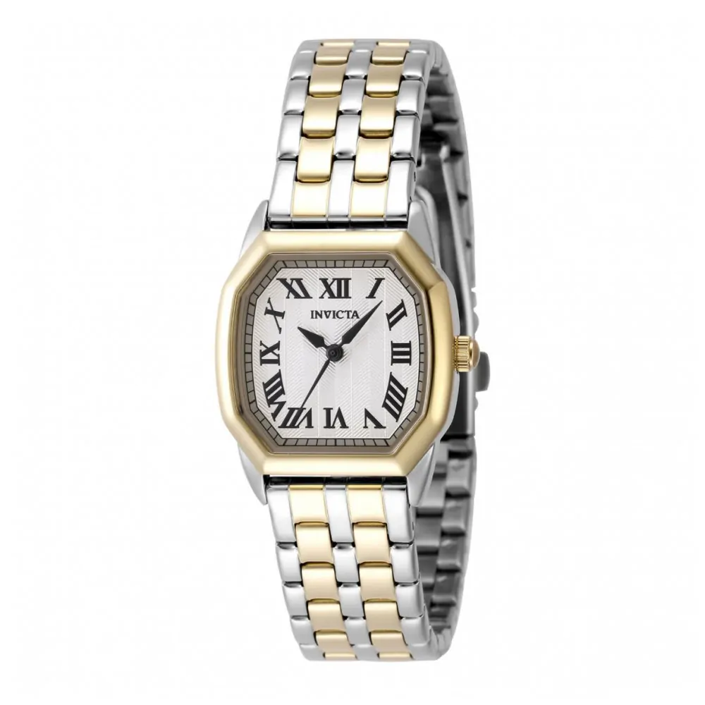 ectq85984_vni_0 jpg - Relógio Feminino Invicta Wildflower 27mm, Dourado, Aço 48958 -Este incrível relógio Invicta da coleção Wildflower oferece um movimento Quartz preciso, com uma incrível caixa de aço dourado. O mostrador exibe um design em prata e latão protegi
