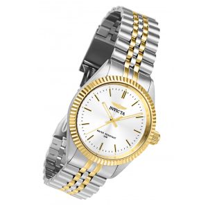 ectq87392_vni_1 jpg - Relógio Masculino Invicta Specialty 43mm em Aço e Dourado 29378 -<p>Este belo relógio da coleção Invicta Specialty contém um movimento preciso de quartzo, além de um estojo dourado e de aço. Seu mostrador exibe uma combinação prateada de metal prot</p>