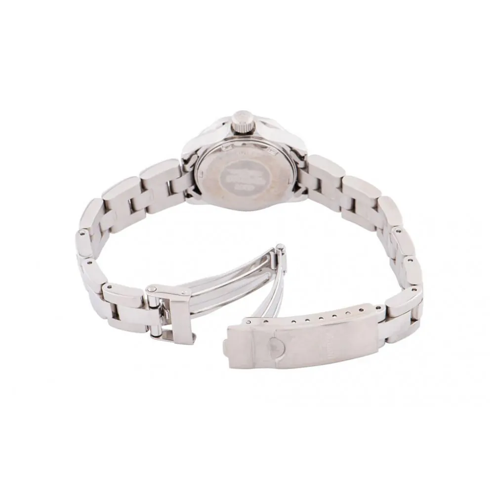 ectq9398_vni_2 jpg - Relógio Feminino Invicta Pro Diver 24,5mm em Aço 8939 -Este impressionante relógio Invicta da coleção Pro Diver é alimentado por um movimento de quartzo preciso, em um case de aço. Seu mostrador é decorado por um elegante mostrador pre