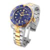 ectq9403_gz_vni_0 jpg - Relógio Masculino Automático Invicta Grand Diver 47mm em Aço com Detalhes Dourados ZG3049 -Este incrível relógio Invicta da coleção Pro Diver oferece um movimento Automático preciso, com uma incrível caixa em aço dourado e aço. O mostrador exibe um dial em metal azul pro