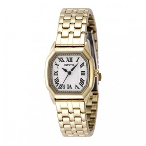 ectq95984_vni_0 jpg - Relógio Feminino Invicta Wildflower 27mm, Dourado 48959 -<p>Este incrível relógio Invicta da coleção Wildflower oferece um movimento Quartz preciso, com uma belíssima caixa dourada. O mostrador exibe uma tonalidade prateada, feito de latão&</p>