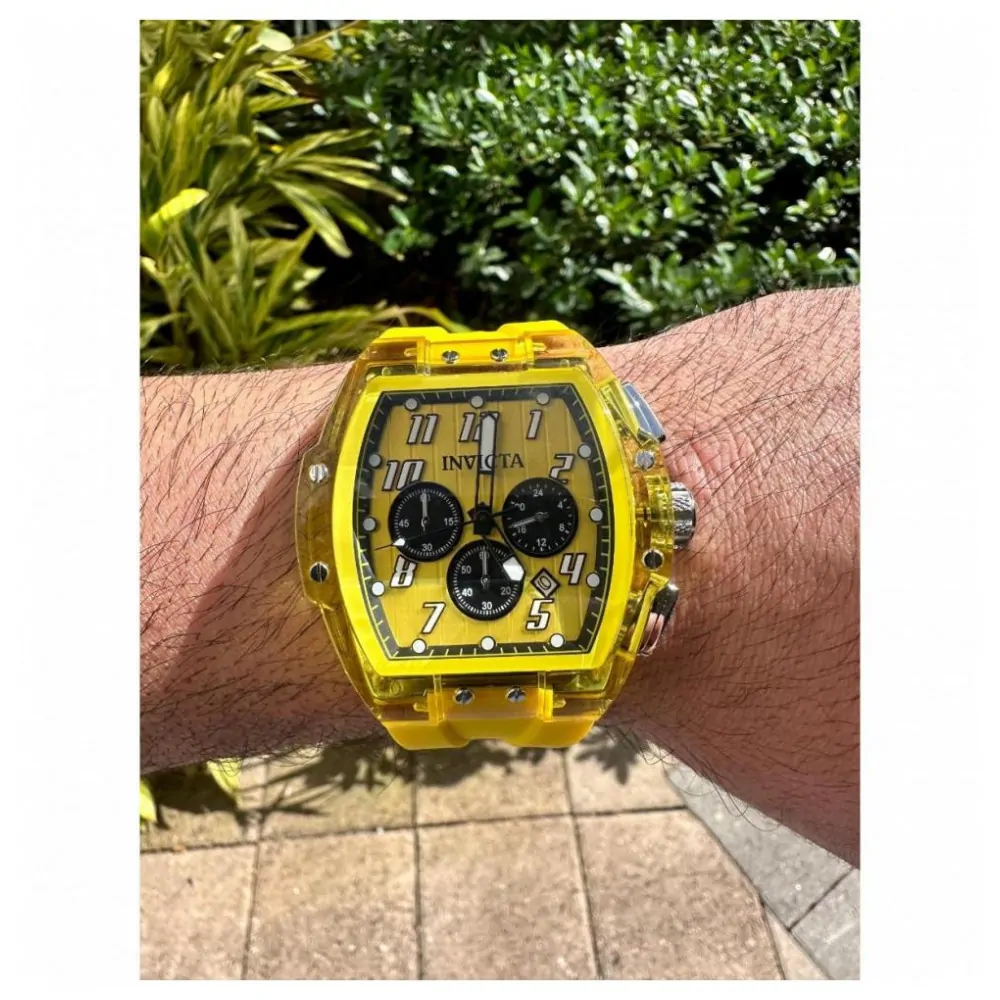 Relógio Masculino Invicta S1 Rally Anatomic 47mm Amarelo 45482