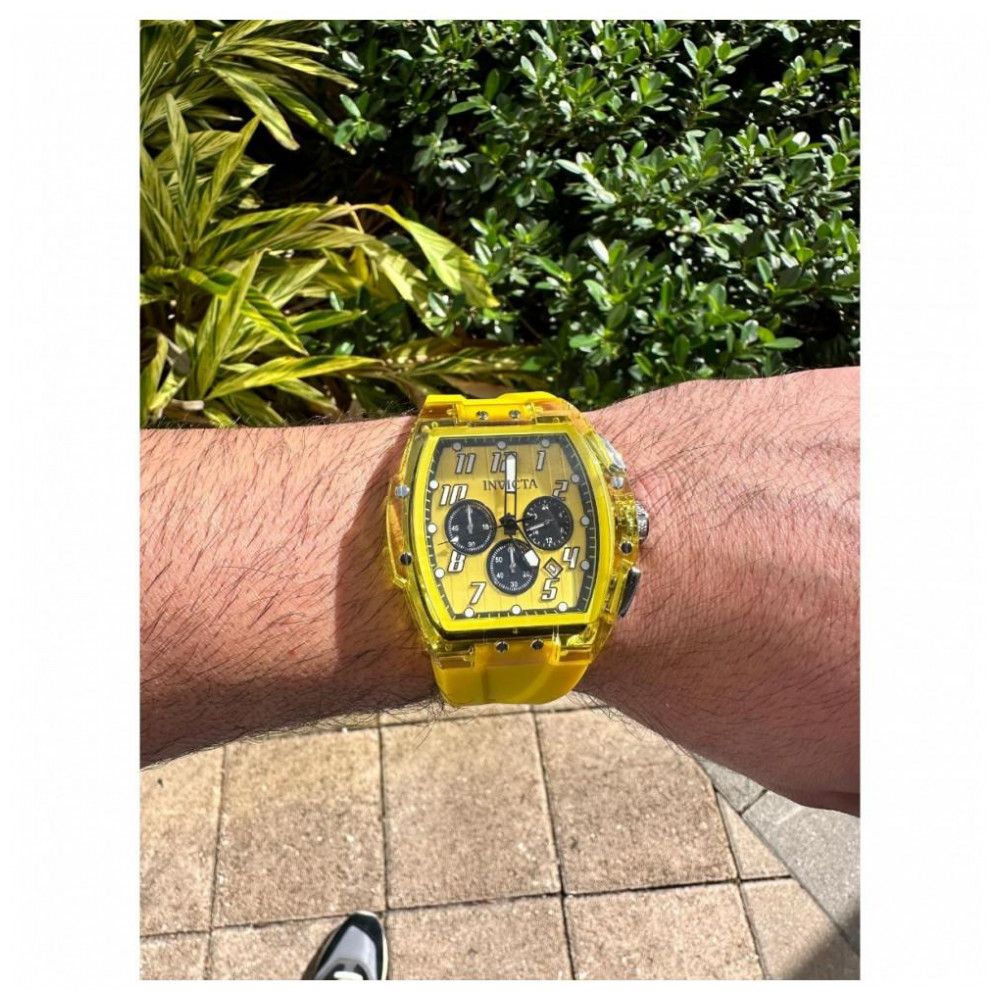 Relógio Masculino Invicta S1 Rally Anatomic 47mm Amarelo 45482
