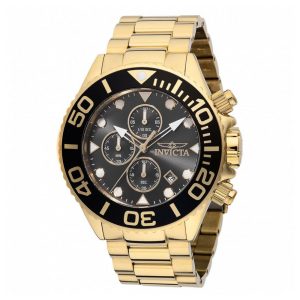 Relógio Masculino Invicta Grand Diver 52mm, Banhado a Ouro 48592