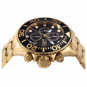 Relógio Masculino Invicta Grand Diver 52mm, Banhado a Ouro 48592
