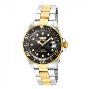 Relógio Masculino Automático Pro Diver, Invicta 17043, Prata, Dourado e Preto