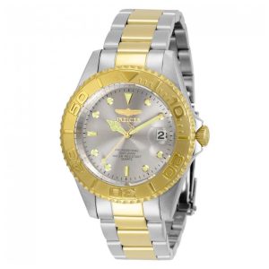 Relógio Masculino Pro Diver, Invicta 29943, Prata e Dourado