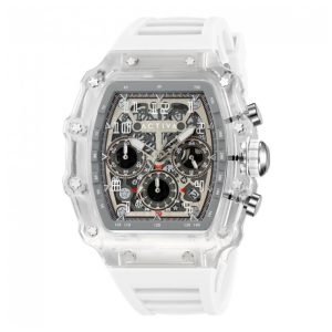 Relógio Masculino Invicta Activa com Mostrador Esqueleto 44.3mm, Branco ACW2305004