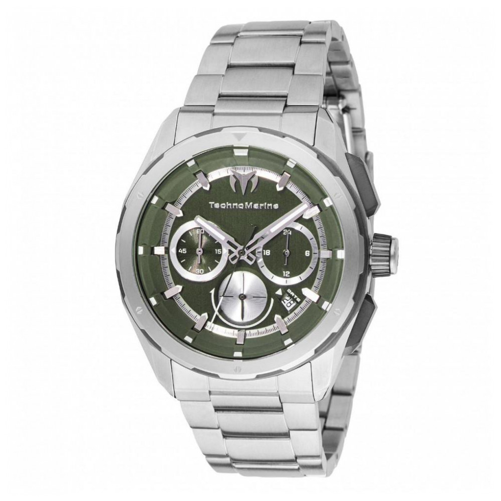 Relógio TechnoMarine Ocean Nomad Masculino 43mm, Aço TM318104
