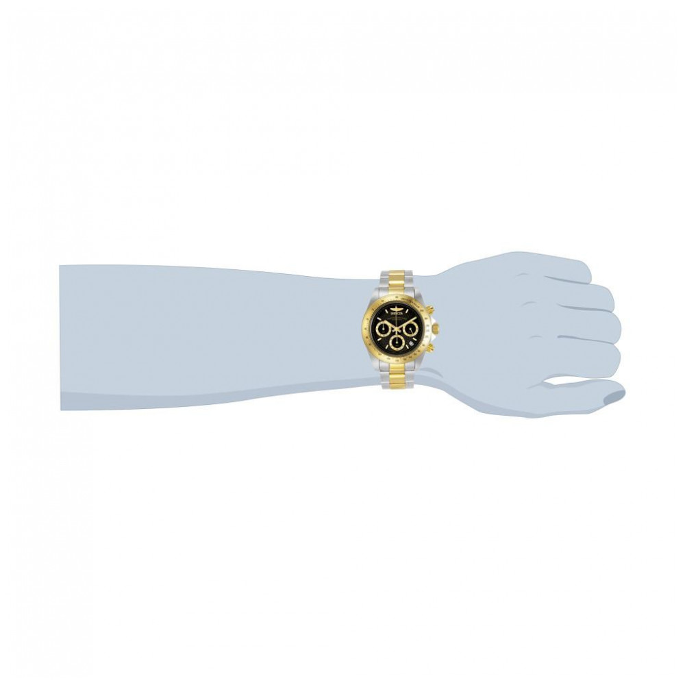 Relgio Masculino Invicta Speedway em Ao e Ouro 9224 39,5mm