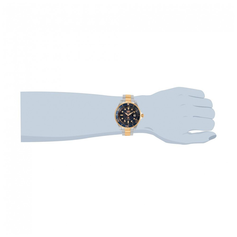 Relgio Masculino Automtico Invicta 47mm em Ao e Ouro Rosa 33315